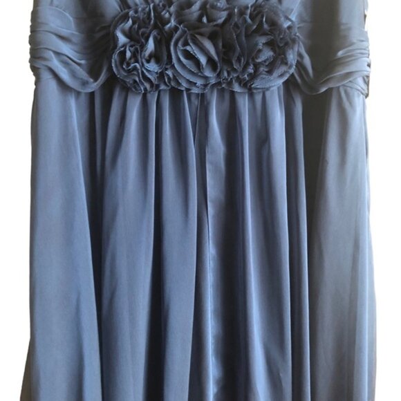 NWT Adrianna Papell Occasion Dress Size 20W Navy Floral Bodice - Picture 6 of 16